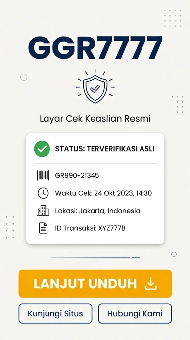 Tampilan kanal resmi ggr7777
